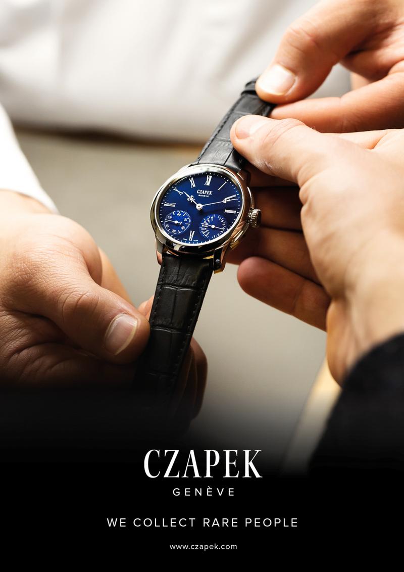 Czapek we collect rare people advertising visual A4 artisan passing watch to client