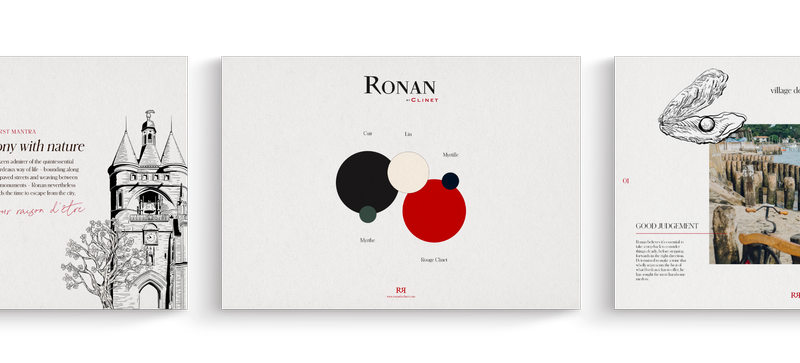 Ronan by Clinet visual charter mockup